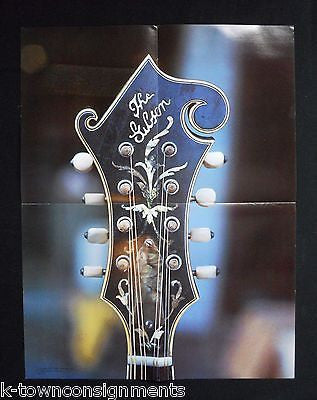 GIBSON F-5 MANDOLIN GUITAR HEAD FINE INLAY VINTAGE PROMOTIONAL POSTER 1975 - K-townConsignments