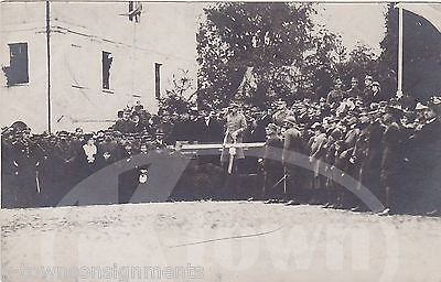 WWI RUSSIAN GENERAL & SOLDIERS RED STAR ATHLETIC UNIFORMS REAL PHOTO POSTCARDS - K-townConsignments