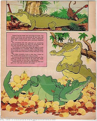 WALT DISNEY'S CROCODILES VINTAGE WALT DISNEY ANIMATION POSTER PRINT - K-townConsignments