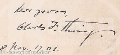 CHARLES THWING NAACP CIVIL RIGHTS ACTIVIST ADELBERT COLLEGE AUTOGRAPH SIGNATURE - K-townConsignments