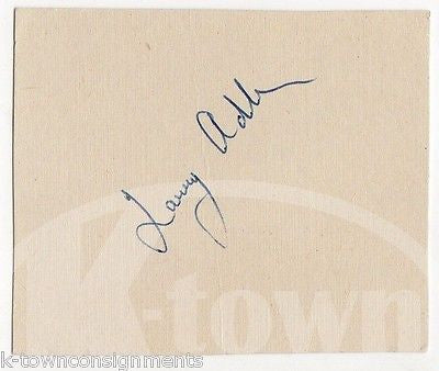 LARRY ADLER BLACKLISTED MUSICIAN COMPOSER VINTAGE AUTOGRAPH SIGNED CARD - K-townConsignments