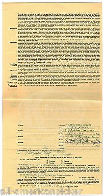 ED PENNEY FRANK SINATRA SONGWRITER ORIGINAL AUTOGRAPH SIGNED MUSIC CONTRACT 1955 - K-townConsignments