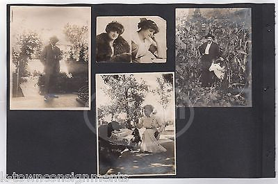 CHAMPION SHOW DOG & NATIVE AMERICAN HALLOWEEN COSTUME ANTIQUE SNAPSHOT PHOTOS - K-townConsignments
