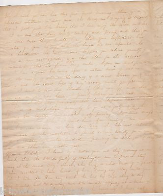 ED CHAPPELL HARTFORD RETREAT INSANE ASYLUM INFIDELITY GOSSIP ANTIQUE LETTER 1854 - K-townConsignments