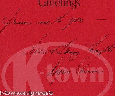 DYAN CANNON TV MOVIE ACTRESS DIRECTOR VINTAGE AUTOGRAPH SIGNED CHRISTMAS CARD - K-townConsignments