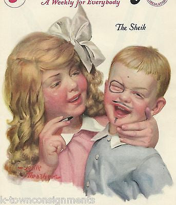 BIG SISTER & LITTLE BROTHER VINTAGE LESLIE THRASHER GRAPHIC COVER PRINT - K-townConsignments