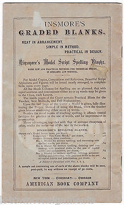 DINSMORE'S ELEMENTARY SCHOOL SPELLING ANTIQUE ENGLISH TEACHERS EDUCATIONAL BOOK - K-townConsignments