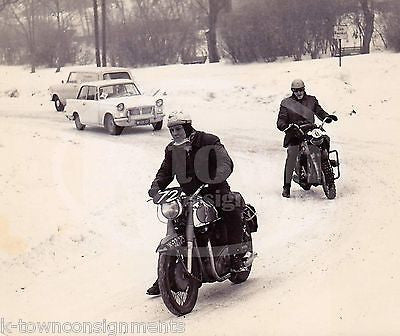 WINTERTOURENFAHRT 1963 AUSTRIAN MOTORCYCLE RACING ORIGINAL ARTUR FENZLAU PHOTOS - K-townConsignments