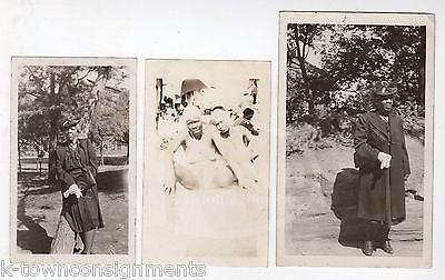 AFRICAN AMERICAN GRANDMA OLD & YOUNG AT BEACH VINTAGE SNAPSHOT PHOTOGRAPHS LOT - K-townConsignments