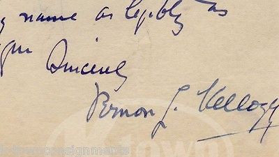 VERNON KELLOG STANFORD UNIVERSITY PROF ENTOMOLOGIST AUTOGRAPH SIGNED LETTER 1913 - K-townConsignments
