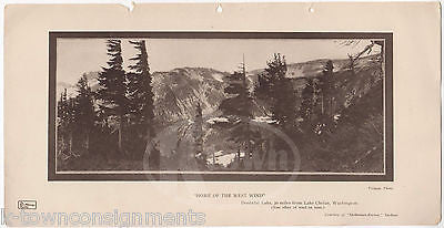 LAKE CHELAN WASHINGTON LANDSCAPE PHOTO BY TOLMAN ANTIQUE GRAPHIC PRINT 1906 - K-townConsignments