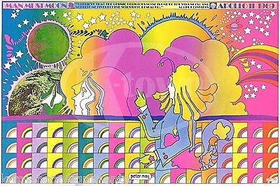 APOLLO 11 MOON MISSION EINSTEIN QUOTE VINTAGE PETER MAX GRAPHIC ART POSTER PRINT - K-townConsignments