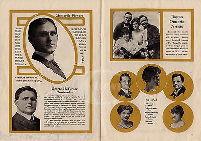 CHAUTAUQUA WEEK WESTFIELD PA ANTIQUE GRAPHIC ART MUSIC BANDS SOUVENIR PROGRAM - K-townConsignments