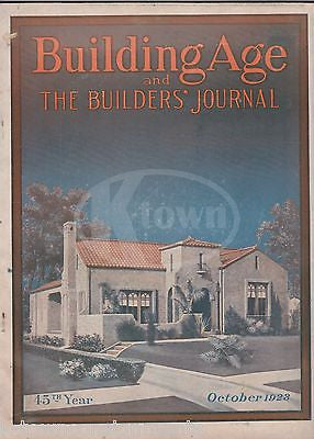 BUILDING AGE ARCHITECTURE JOURNAL ANTIQUE GRAPHIC ILLUSTRATED HOME BUILDING BOOK - K-townConsignments