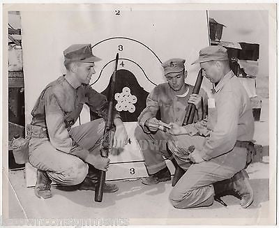 US MARINE CORP SNIPER SHARP SHOOTERS AWARD VINTAGE MILITARY NEWS PRESS PHOTO - K-townConsignments