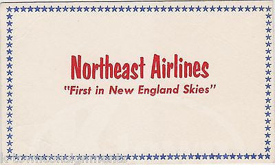 NORTHEAST AIRLINES NEW ENGLAND VINTAGE GRAPHIC ADVERTISING INK BLOTTER - K-townConsignments