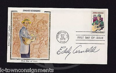 EDDY ARNOLD COUNTRY MUSIC AUTOGRAPH SIGNED JIMMIE RODGERS MAIL COVER 1978 - K-townConsignments