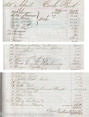 J. B. LEONARD CO BOSTON CIVIL WAR DEBT LEDGER GORDON McKAY REVENUE STAMP 1868 - K-townConsignments