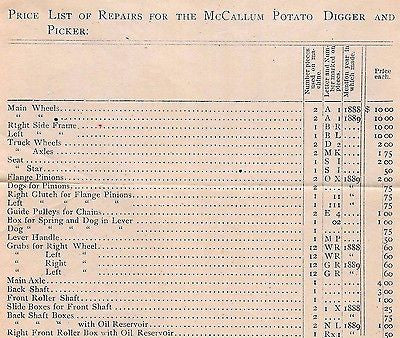 MCCALLUM STEEL WAGON WHEELS ELGIN ILLINOIS ANTIQUE ADVERTISING PRICE LIST MAILER - K-townConsignments