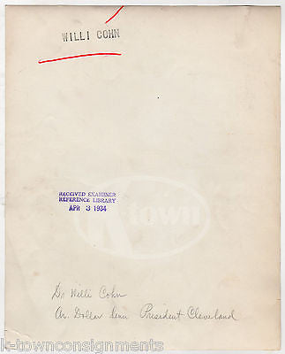 WILLI COHN CLEVELAND NUMISMATIC PRESIDENT COAT & SWEATER FASHION PRESS PHOTO - K-townConsignments