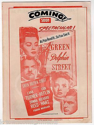 LARRY PARKS ELLEN DREW THE SWORDSMAN ACTORS ORIGINAL MOVIE PROMO POSTER FLYER - K-townConsignments