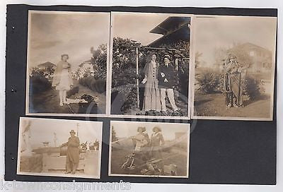 CHAMPION SHOW DOG & NATIVE AMERICAN HALLOWEEN COSTUME ANTIQUE SNAPSHOT PHOTOS - K-townConsignments