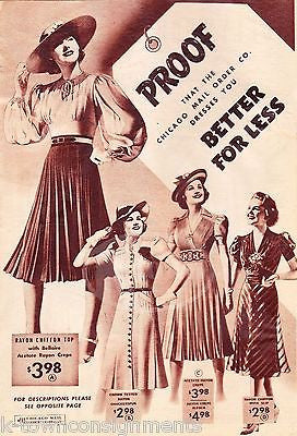 CHICAGO MAIL ORDER COMPANY VINTAGE CLOTHING JEWELRY FASHION ADVERTISING CATALOG - K-townConsignments