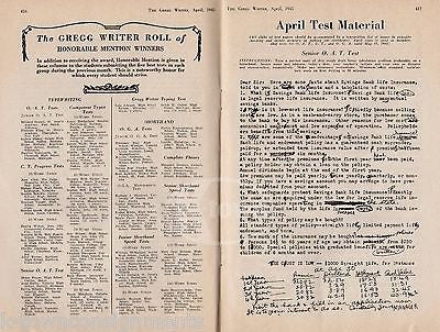 GREGG WRITER MAGAZINE VINTAGE STENOGRAPHERS & TYPISTS WWII MAGAZINE APRIL 1945 - K-townConsignments