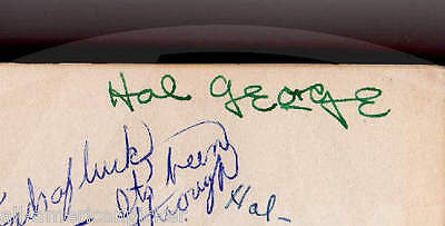HAL GEORGE NY THEATRE COSTUME DESIGNER AUTOGRAPH SIGNED SANTA ANA YEARBOOK 1954 - K-townConsignments