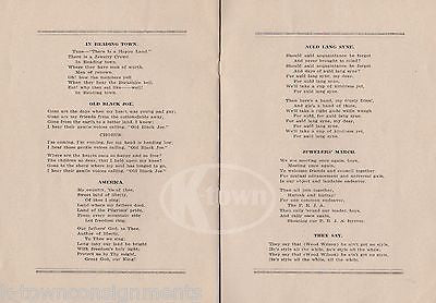 PENNSYLVANIA RETAIL JEWELERS ASSOCIATION AMERICAN FLAG GRAPHIC PROGRAM MENU 1917 - K-townConsignments