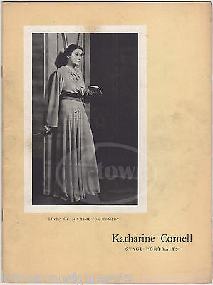KATHARINE CORNELL THEATRE ACTRESS & PRODUCER STAGE PORTRAITS SOUVENIR PROGRAM - K-townConsignments