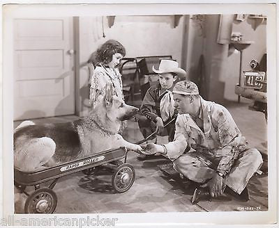 COWBOY COWGIRL DOG CHILD ACTORS SILENT WITNESS MOVIE VINTAGE MOVIE STILL PHOTO - K-townConsignments