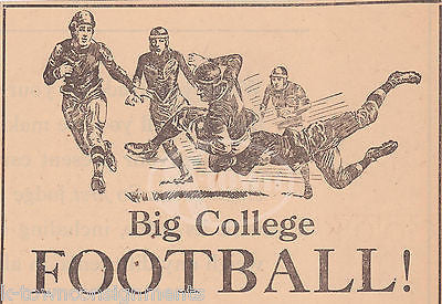 RUSSELLVILLE AGGIES VS NORTHESTERN COLLEGE FOOTBALL GAME ANTIQUE NEWSPRINT 1927 - K-townConsignments