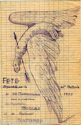 ARROW WOUNDED EAGLE ART VINTAGE FRENCH WWII THEATRE PLAY PROGRAM 1939 - K-townConsignments