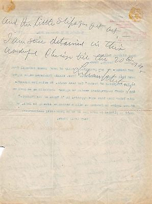 LILLIAN WHITING & LAWYER POET INA WARREN AUTOGRAPH SIGNED LETTER BOSTON LIBRARY - K-townConsignments