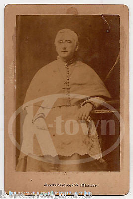 JOHN JOSEPH WILLIAMS CATHOLIC ARCHBISHOP OF BOSTON ANTIQUE CABINET CARD PHOTO - K-townConsignments