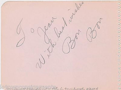 JAN SAVITT 1930s JAZZ BIG BAND MUSICIANS VINTAGE AUTOGRAPH SIGNATURES PAGES - K-townConsignments