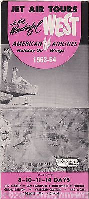 AMERICAN AIRLINES GRAND CANYON GREAT WEST VINTAGE TRAVEL ADVERTISING BROCHURE - K-townConsignments