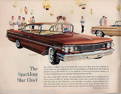 PONTIAC BONNEVILLE STAR CHIEF CATALINA VINTAGE GRAPHIC ADVERTISING SALES BOOKLET - K-townConsignments