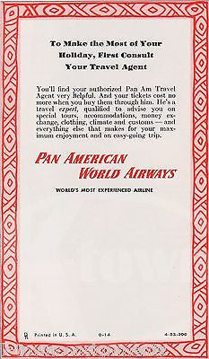 PAN AMERICAN AIRWAYS MEXICO & GUATEMALA VINTAGE GRAPHIC ADVERTISING BROCHURE - K-townConsignments