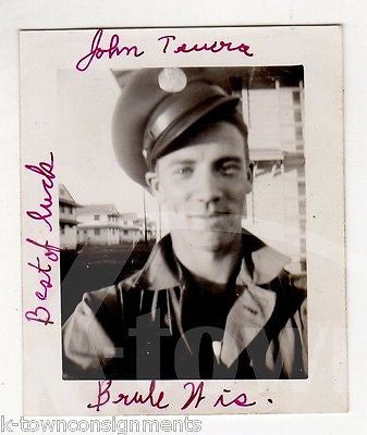 JOHN TERRERA SHEPPARD FIELD TEXAS AIR FORCE BASE VINTAGE IDed SNAPSHOT PHOTO - K-townConsignments