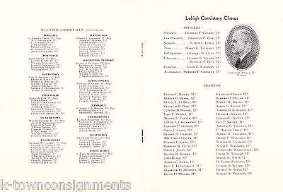 SCOTTISH FREEMASONS ALLENTOWN PENNSYLVANIA LEHIGH FREEMASONRY PROGRAM 1941 - K-townConsignments