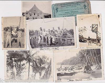 WWII 871st AIRBORNE SERVICEMEN ORIGINAL IDed PHILIPPINES SNAPSHOT PHOTOS LOT - K-townConsignments