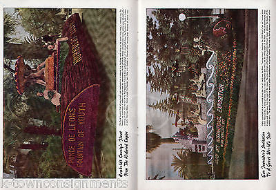 PASADENA TOURNAMENT OF ROSES FLOWER PARADE ANTIQUE PICTURE MAGAZINE PROGRAM 1938 - K-townConsignments