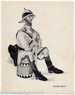 Sitting Pretty Allied Powers WWII Anti-German Politcal Cartoon Print by Szyk - K-townConsignments