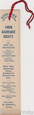 UNION ASSURANCE SOCIETY LONDON LIFE INSURANCE ANTIQUE GRAPHIC ADVERTISING FLYER - K-townConsignments