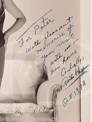 ANITA PAGE BLONDE SILENT MOVIE ACTRESS VINTAGE AUTOGRAPH SIGNED PIN-UP PHOTO - K-townConsignments