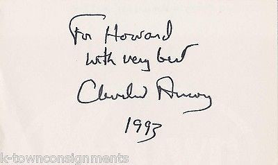 CLEVELAND AMORY AMERICAN AUTHOR VINTAGE AUTOGRAPH SIGNATURE - K-townConsignments