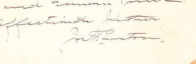 JOSEPH GARTON JUSTICE OF THE PEACE HAMMONTON NJ AUTOGRAPH SIGNED LETTER 1908 - K-townConsignments
