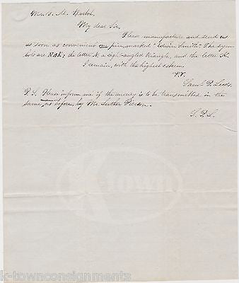 SAMUEL PENNIMAN LEEDS DARTMOUTH COLLEGE ANTIQUE AUTOGRAPH SIGNED ARMY LETTER - K-townConsignments